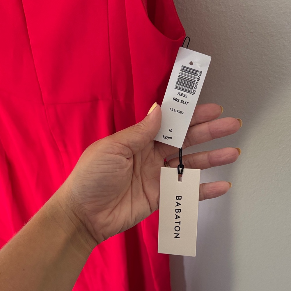 Aritzia Bold Red Midi Dress - Picture 3 of 4